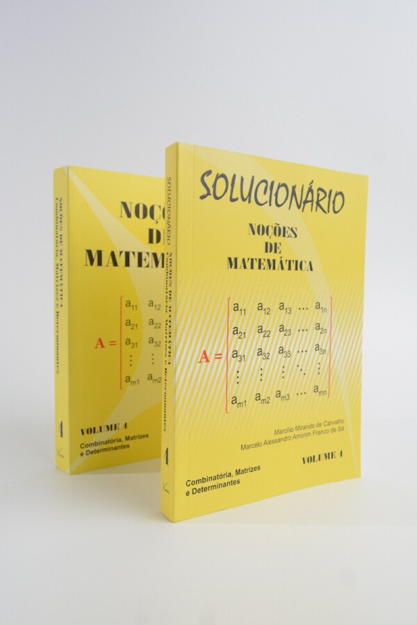 Combo Noções de Matemática volume 4 (Combinatória, Matrizes e Determinantes) + Solucionário