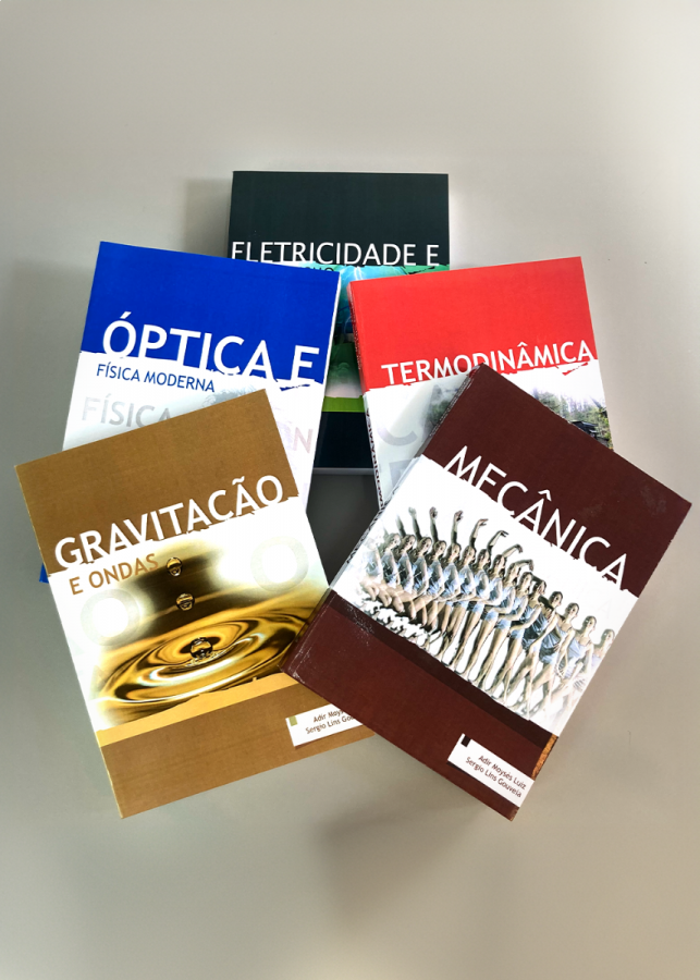 Coleção de Física Adir Moysés Luiz & Sérgio Lins Gouveia  em 5 volumes 
