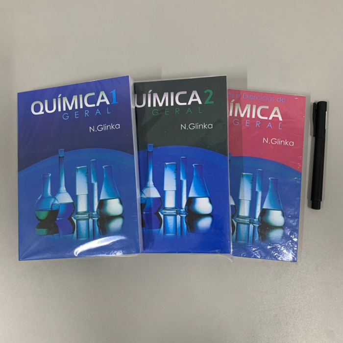 Coleção Química Geral - N. Glinka - 3 volumes - Coleção Mir - Brasil