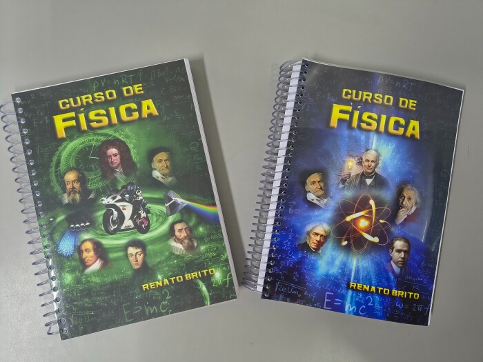 Combos apostila de física  volume 1 e apostila de física volume 2 